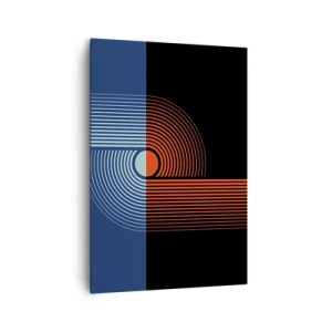 Schilderen op canvas - In een geometrische omhelzing - 70x100 cm