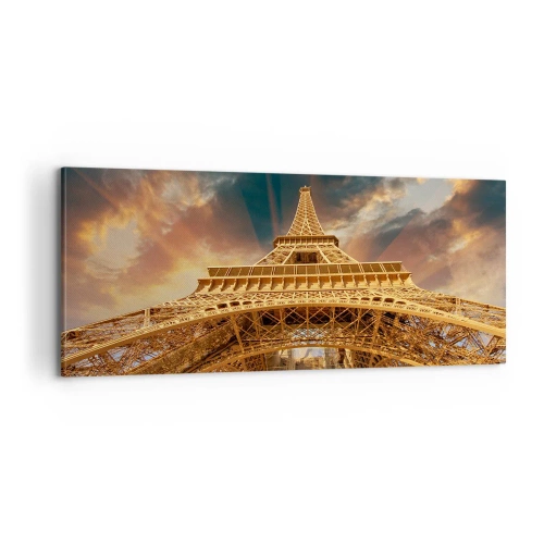 Schilderen op canvas - Hoe de mensheid de hemel bereikte - 100x40 cm
