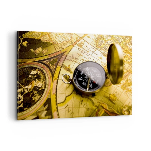 Schilderen op canvas - Of misschien naar het einde van de wereld? - 100x70 cm