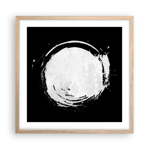 Een poster in een licht eiken lijst - Goede weg - 50x50 cm