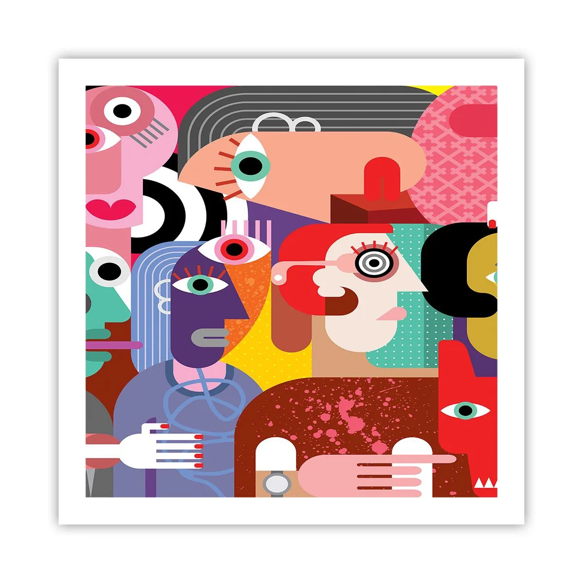 Poster - Wij zijn van de heer Picasso - 60x60 cm