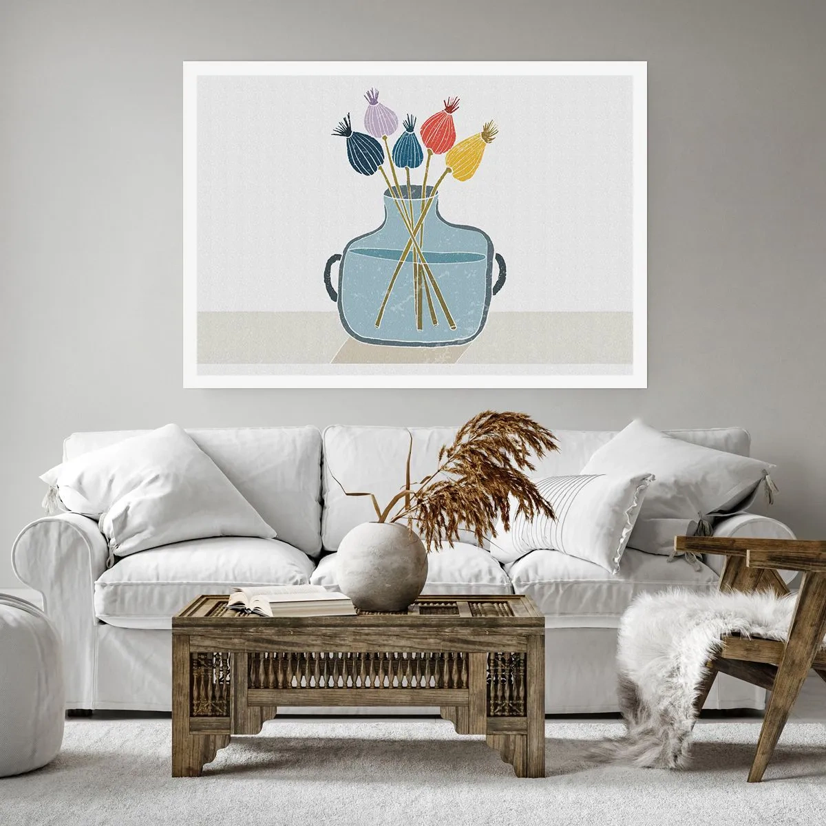 Poster - Alsof hij met maanzaad heeft gezaaid - 50x40 cm