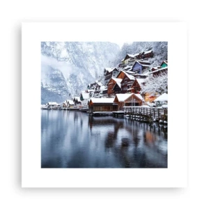 Poster - In winterdecoratie - 30x30 cm