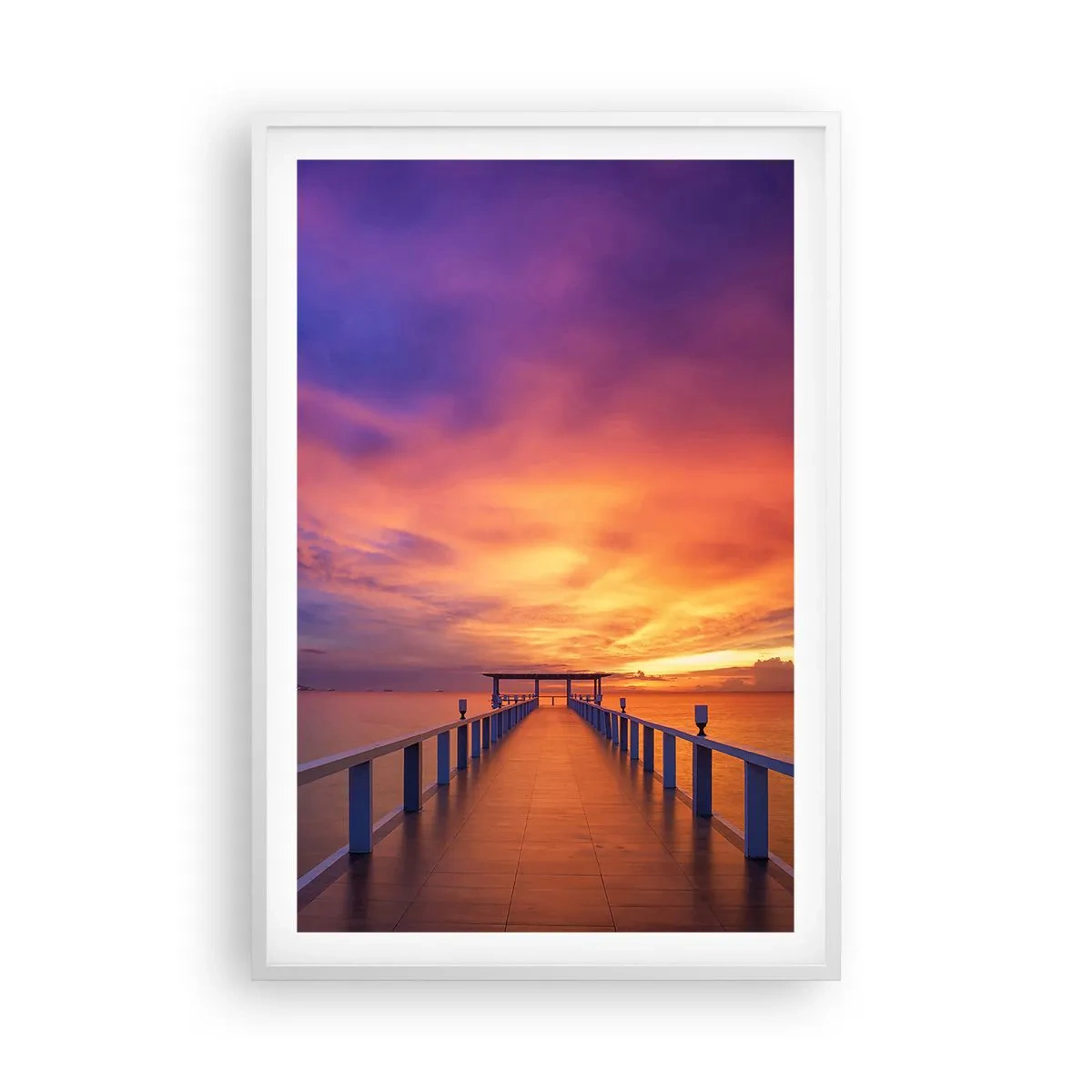 Poster in een witte lijst - Zonder einde - 61x91 cm