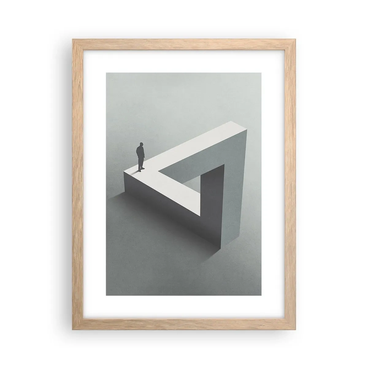 Een poster in een licht eiken lijst - Maar het is toch mogelijk - 30x40 cm