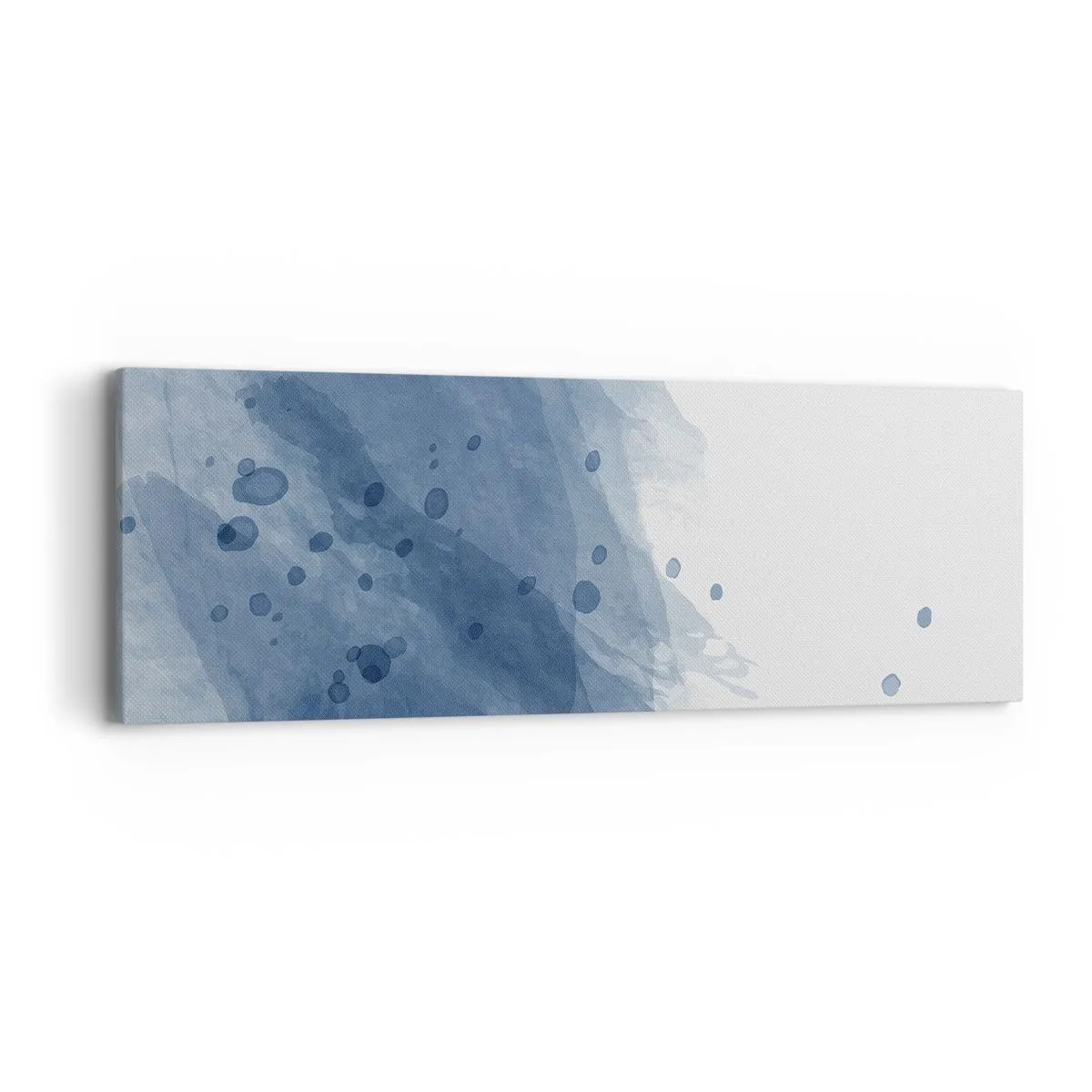 Schilderen op canvas - Blauwe tule - 90x30 cm