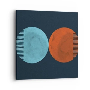 Schilderen op canvas - Alleen geometrie? - 30x30 cm