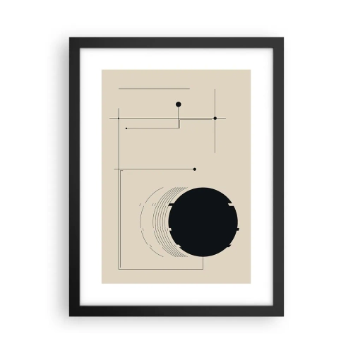 Poster in een zwarte lijst - Een flexibele en dynamische compositie - 30x40 cm