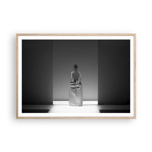 Een poster in een licht eiken lijst - Verfijnde eenvoud - 100x70 cm