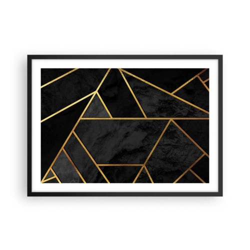 Poster in een zwarte lijst - Duisternis en glans - 70x50 cm