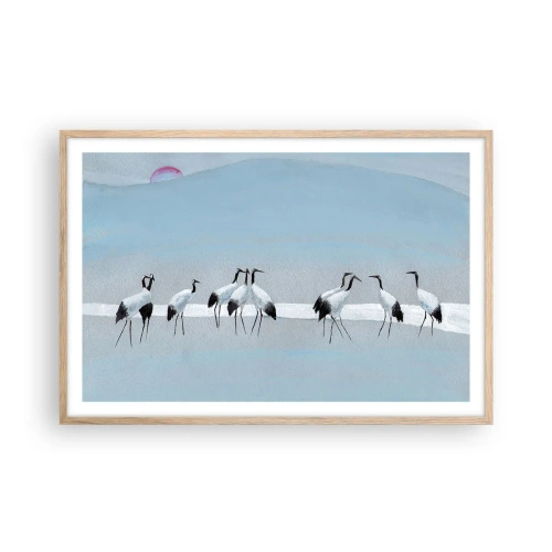 Een poster in een licht eiken lijst - Na een warme dag - 91x61 cm