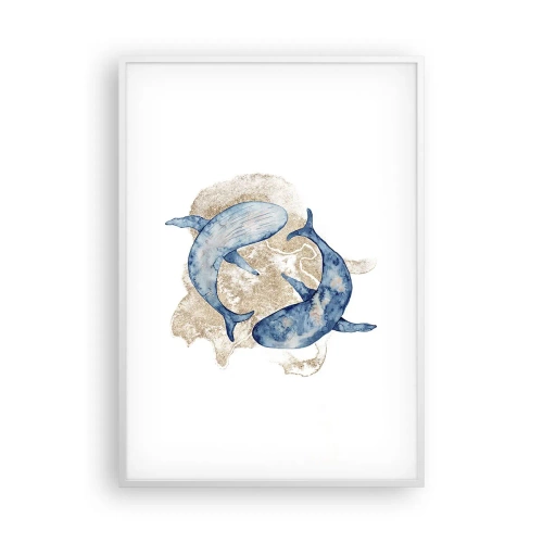 Poster in een witte lijst - Vriendschap of liefde? - 70x100 cm