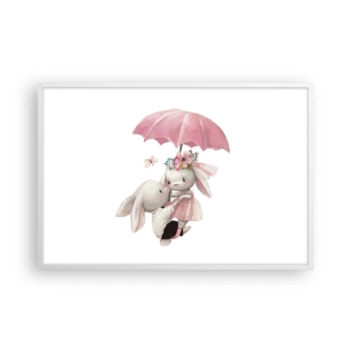 Poster in een witte lijst - Dit is liefde - 91x61 cm