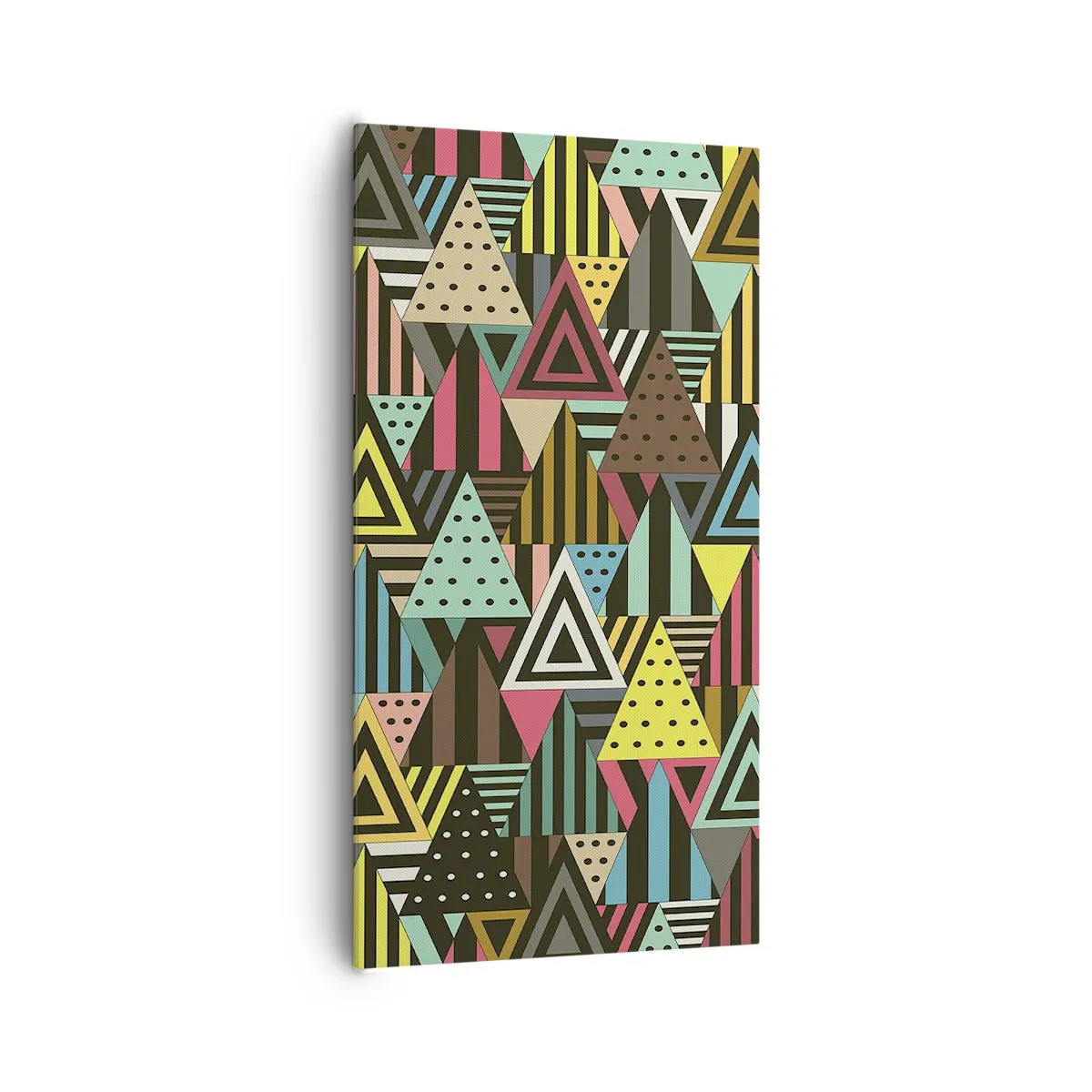 Schilderen op canvas - In ritme op drie - 65x120 cm