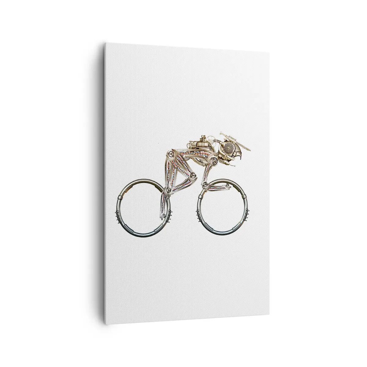 Schilderen op canvas - Een prachtige machine - 80x120 cm