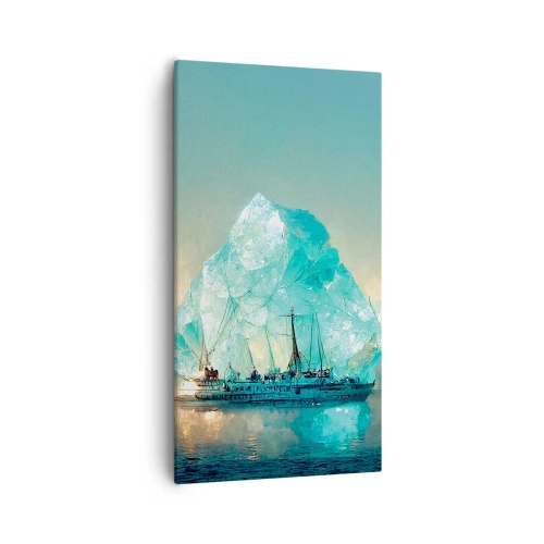 Schilderen op canvas - Arctische diamant - 55x100 cm