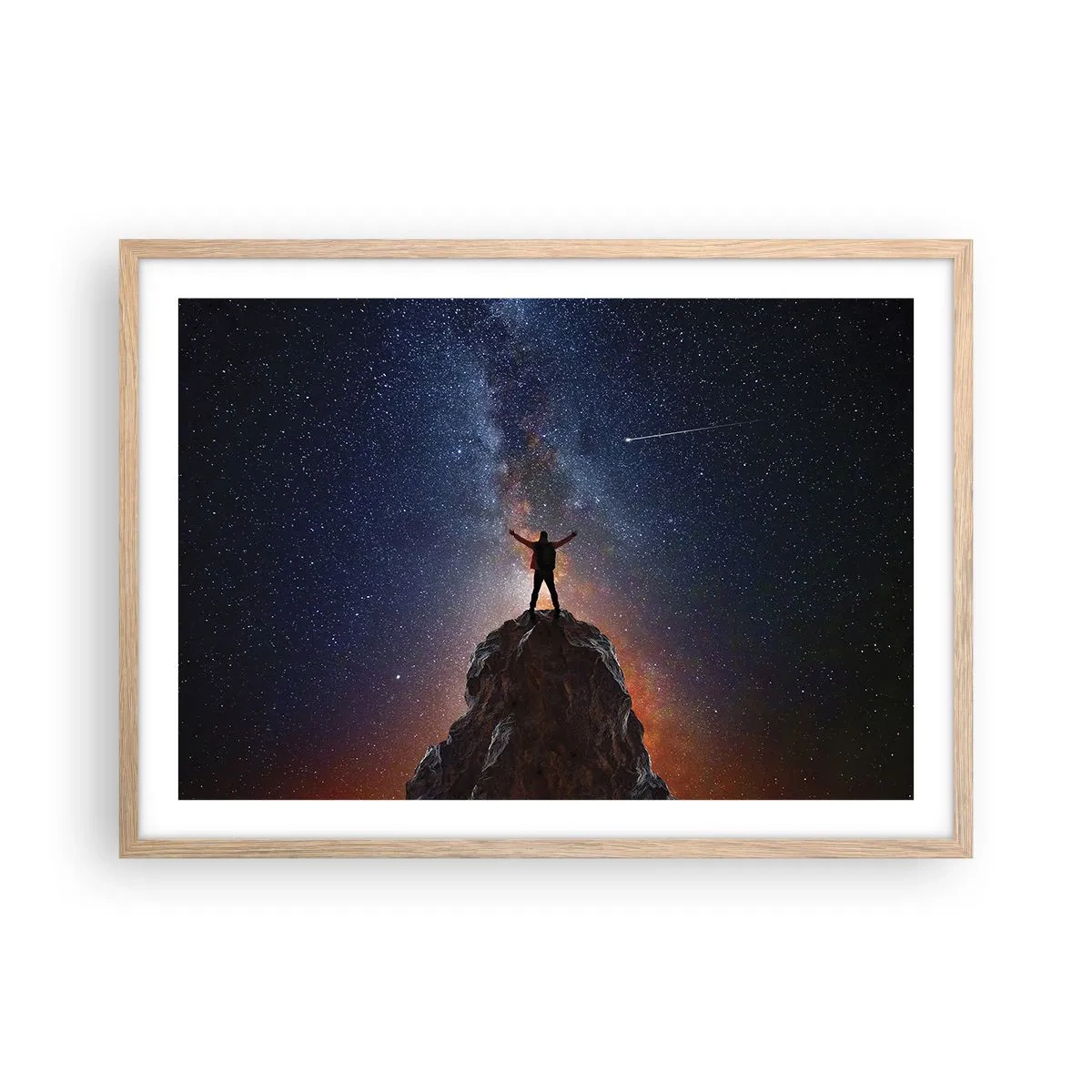 Een poster in een licht eiken lijst - De Kracht is bij mij! - 70x50 cm