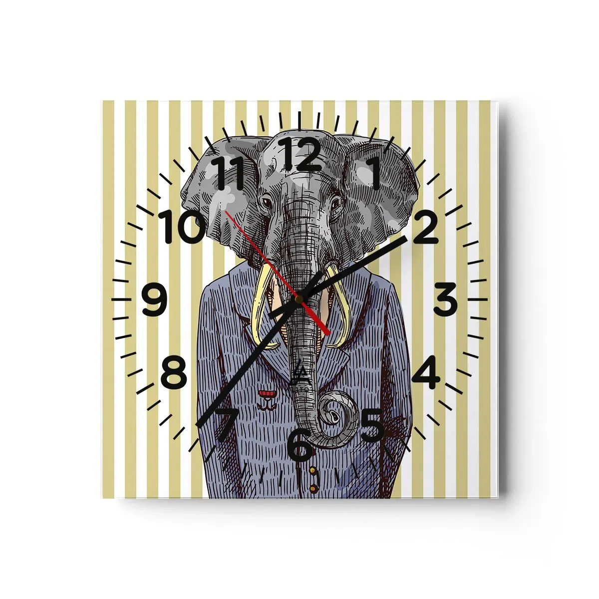 Wandklok - Klok - Elegant van nature - 40x40 cm