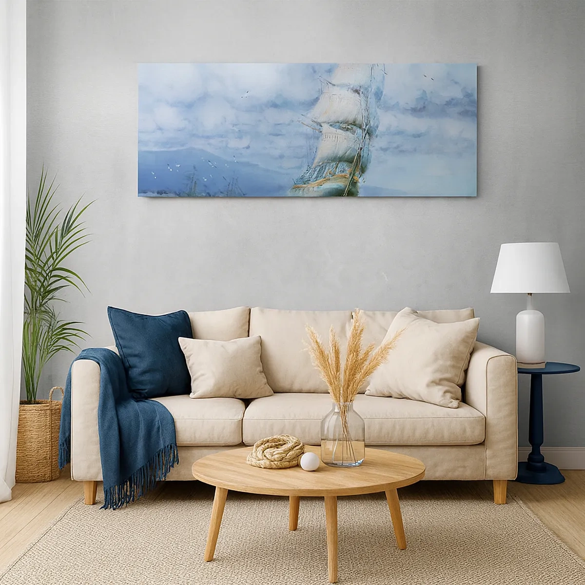 Schilderen op canvas - Goede wind - 30x30 cm