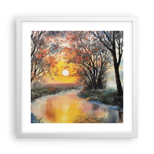 Poster in een witte lijst - Herfst vibes - 40x40 cm