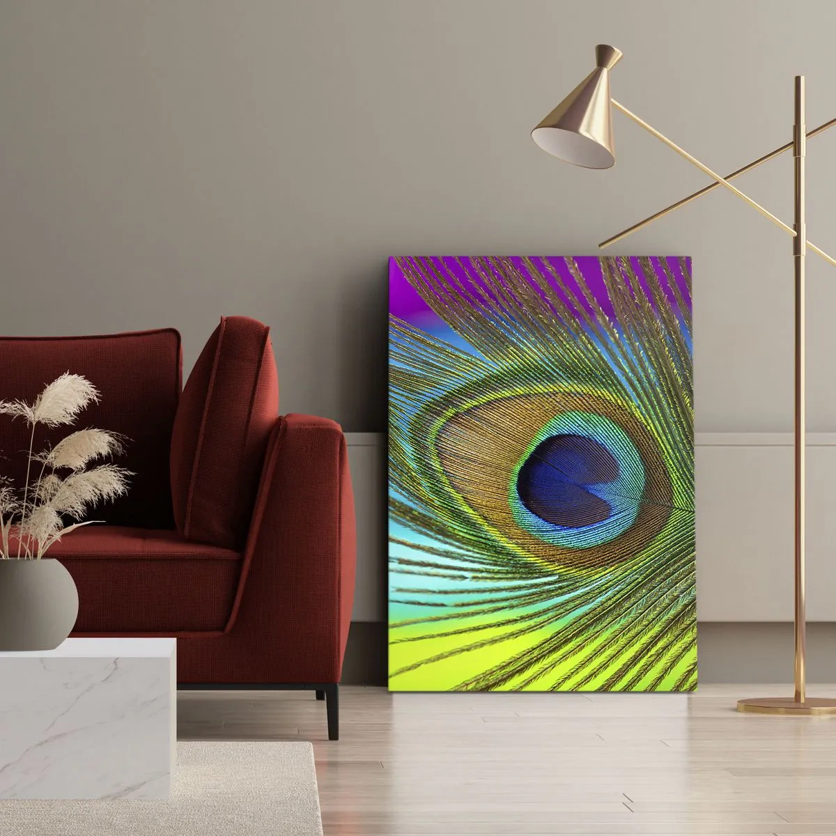 Schilderen op canvas - Oog in oog - 80x120 cm