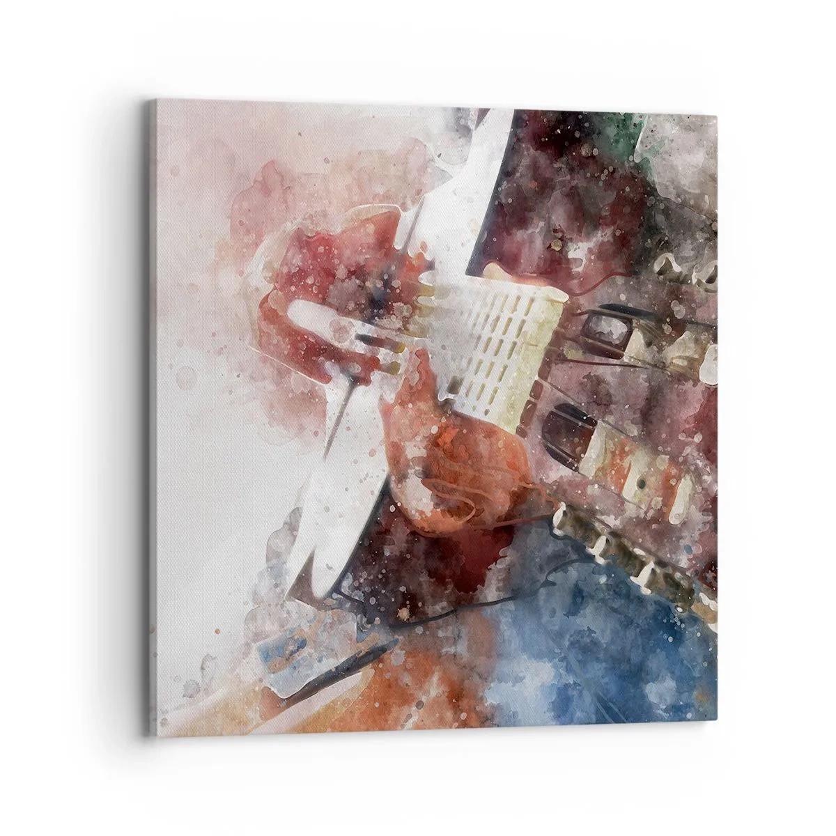 Schilderen op canvas - En wat vind je ervan? - 70x70 cm