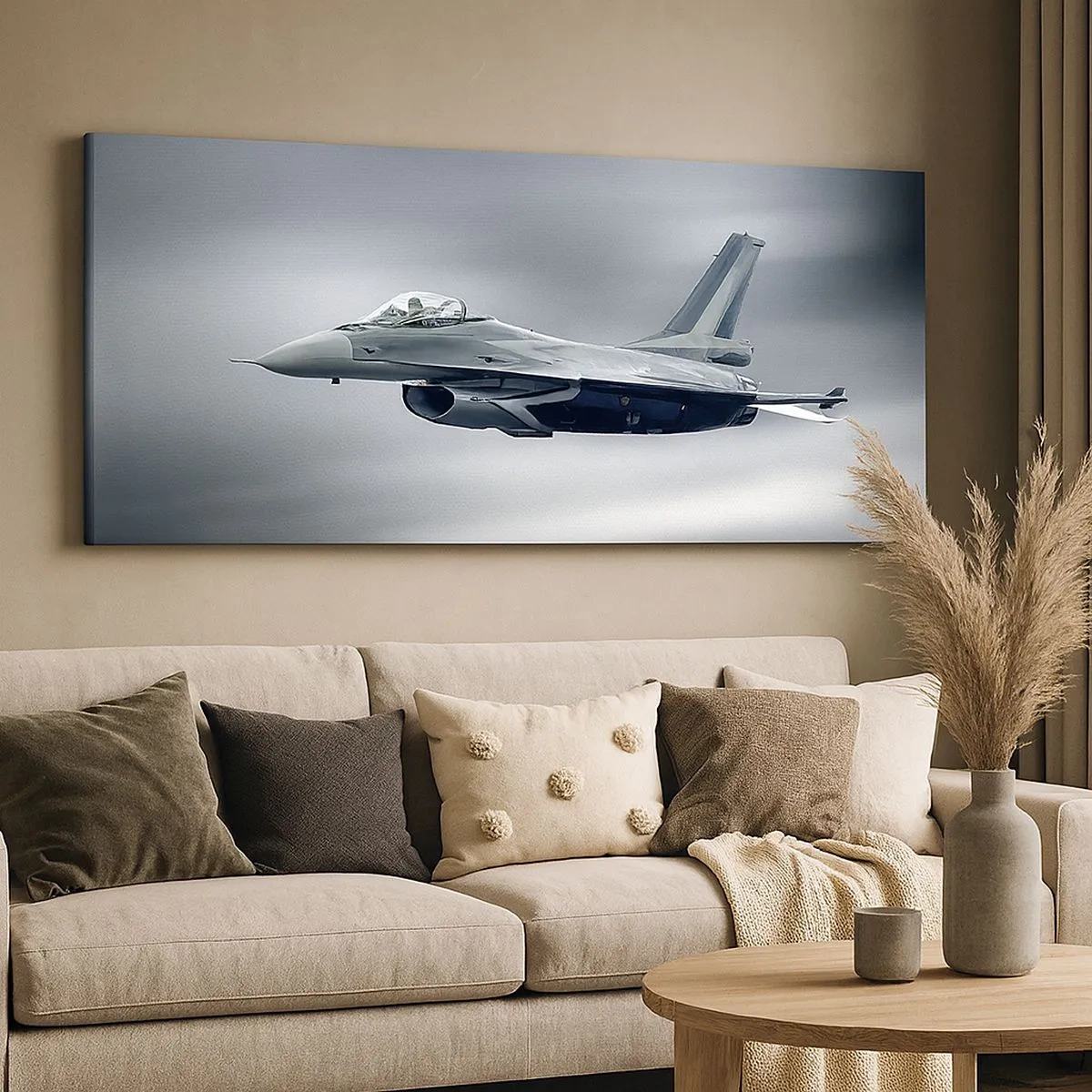 Schilderen op canvas - Ga je de handschoen toewerpen? - 100x40 cm