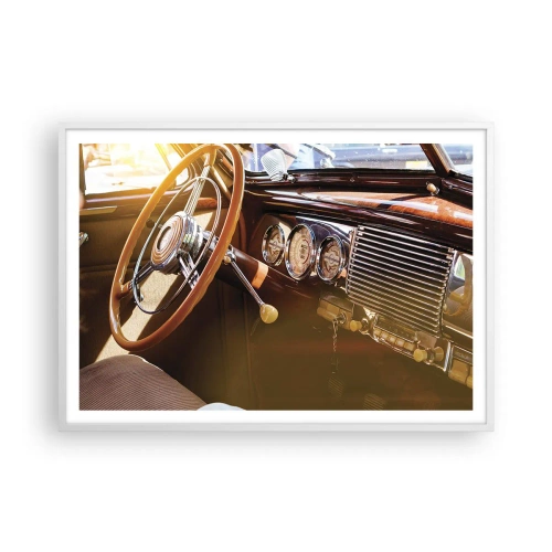 Poster in een witte lijst - Een adem van luxe uit het verleden - 100x70 cm