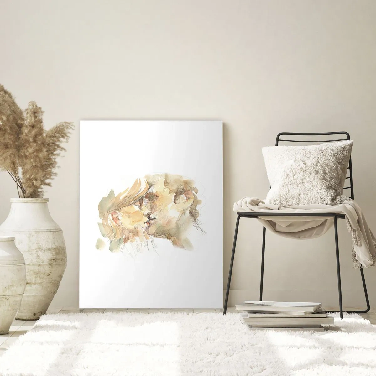 Schilderen op glas - De helft gevonden? - 50x70 cm
