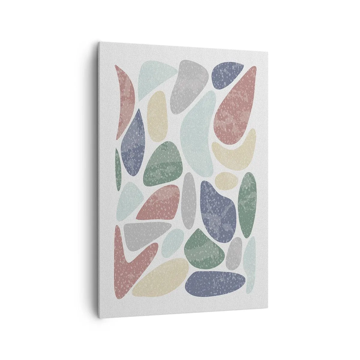 Schilderen op canvas - Een mozaïek van poederkleuren - 70x100 cm