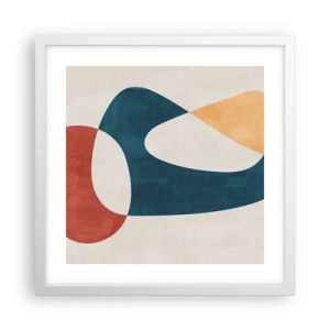 Poster in een witte lijst - Invloeden en metamorfoses - 40x40 cm