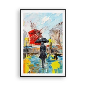 Poster in een zwarte lijst - Parijse legendes - 61x91 cm
