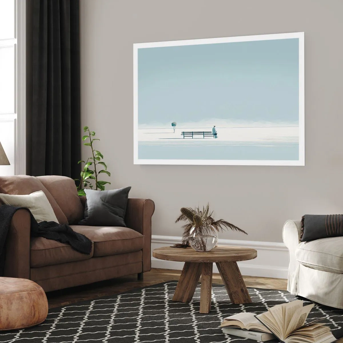 Poster - Ja, ik wacht. - 91x61 cm