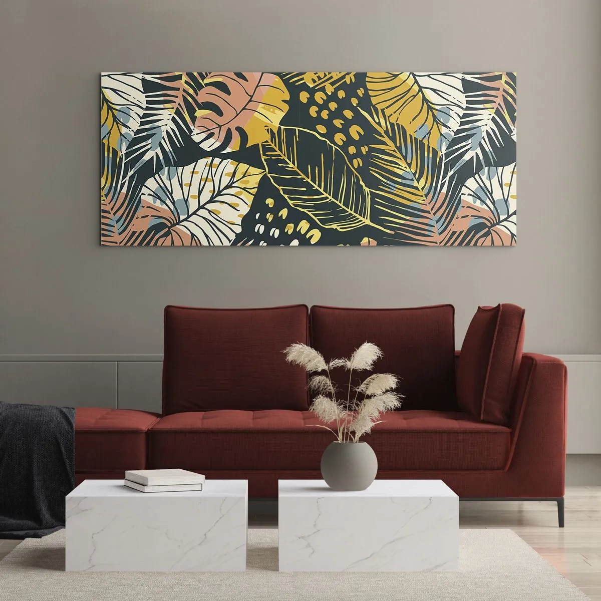 Schilderen op glas - Lommerrijke fantasie - 120x50 cm
