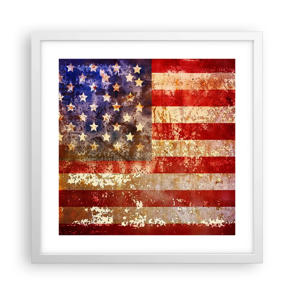 Poster in een witte lijst - Glorie vervaagt niet - 40x40 cm