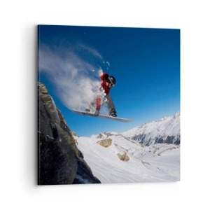 Schilderen op canvas - En je werd een deel van de ruimte - 70x70 cm