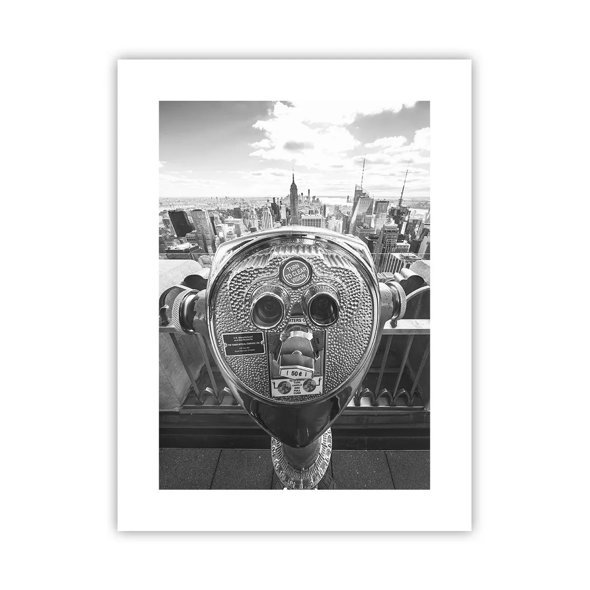 Poster - Stad boven de steden - 30x40 cm