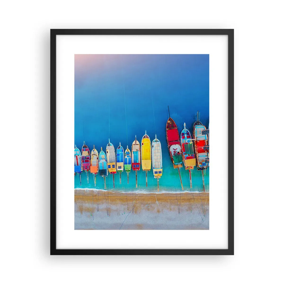 Poster in een zwarte lijst - Vanuit vogelperspectief - 40x50 cm