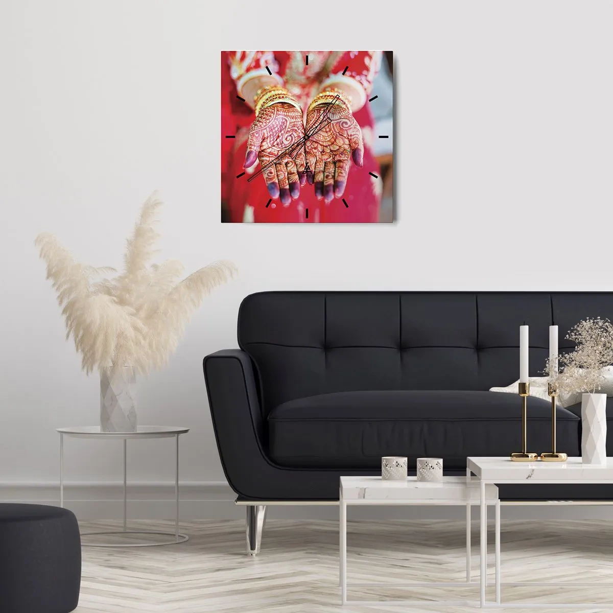 Wandklok - Klok - Klaar om je geluk te vangen? - 40x40 cm