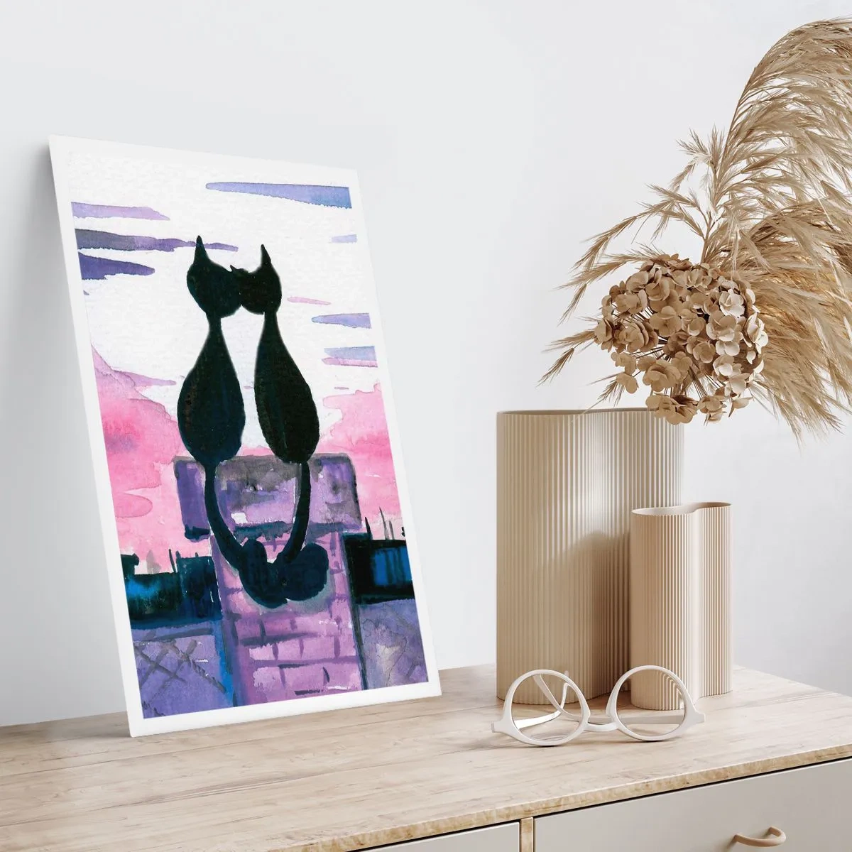 Poster - Afspraak onder de maan - 50x70 cm