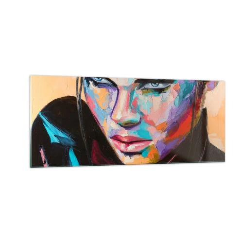 Schilderen op glas - Wildheid in het hart - 100x40 cm