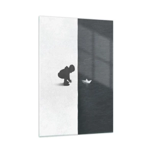 Schilderen op glas - Geweldige expeditie - 70x100 cm