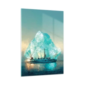Schilderen op glas - Arctische diamant - 50x70 cm