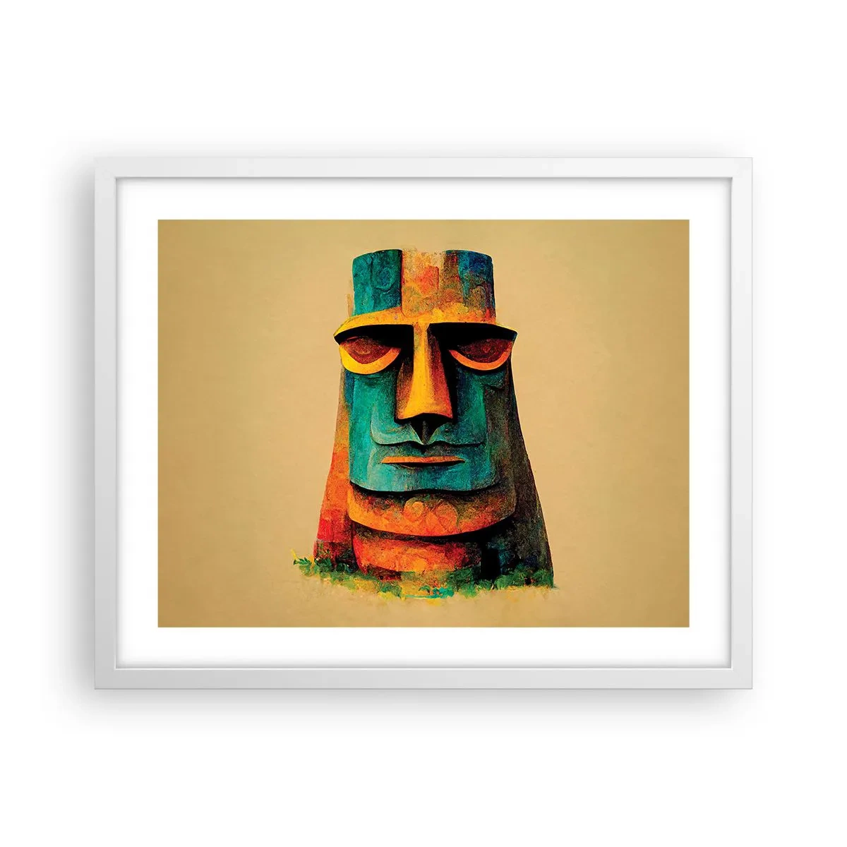 Poster in een witte lijst - Statig, toch lief - 50x40 cm