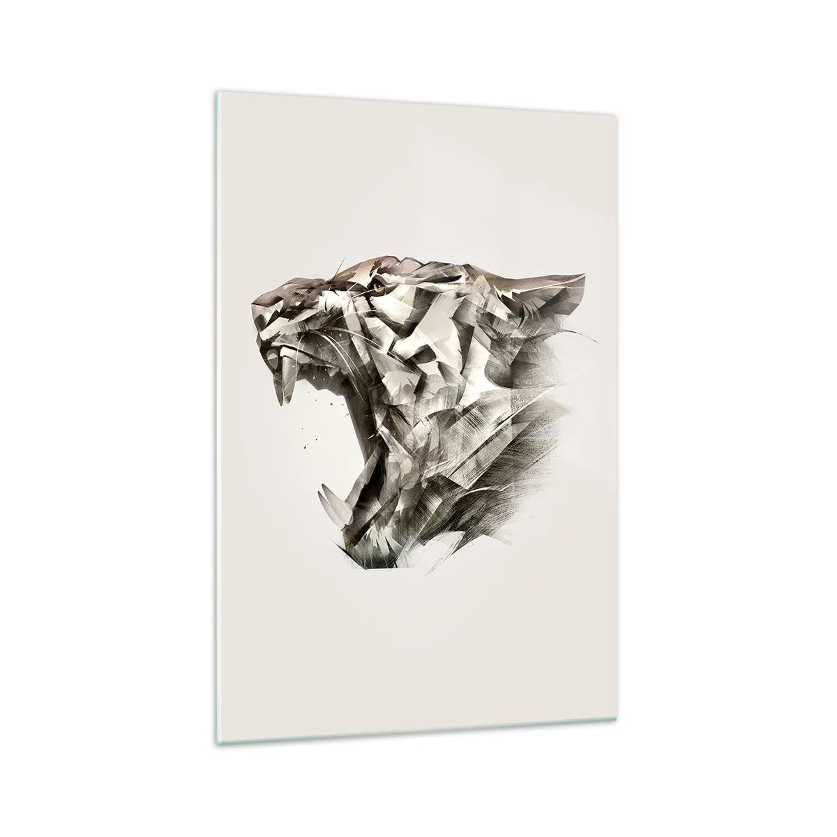 Schilderen op glas - Je weet al wie de baas is - 70x100 cm