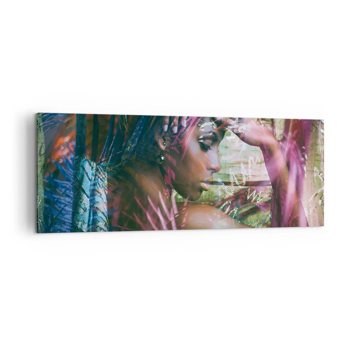 Schilderen op canvas - Moeder Natuur in de jungle - 140x50 cm