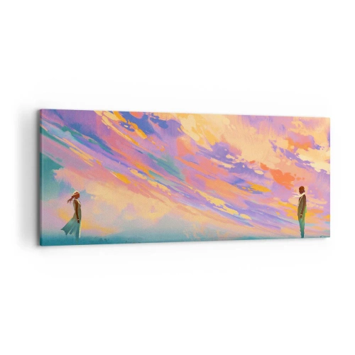 Schilderen op canvas - Aantrekkingskracht - 120x50 cm