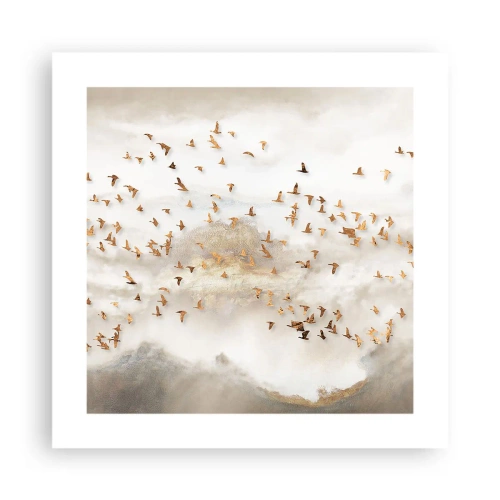 Poster - Het is tijd… - 40x40 cm