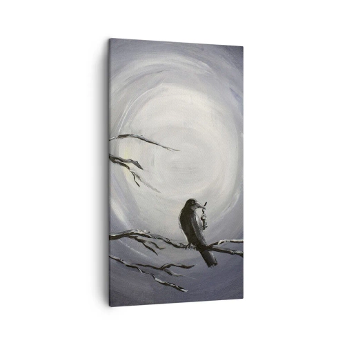 Schilderen op canvas - De sleutel tot het mysterie van de nacht - 45x80 cm