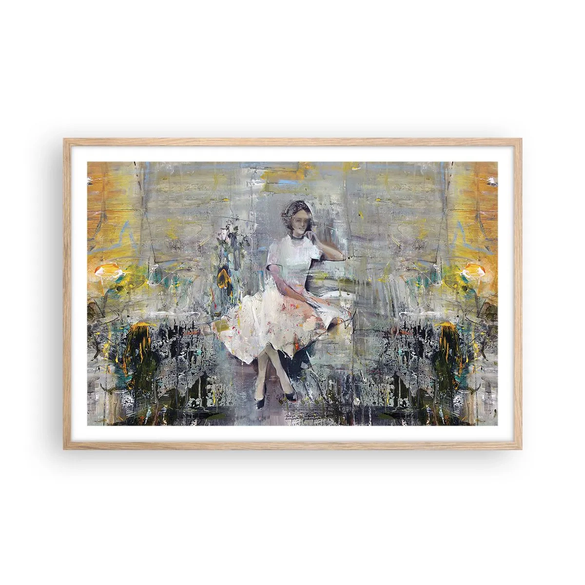 Een poster in een licht eiken lijst - Klassiek en modern - 91x61 cm